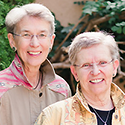 Catharine “Cat” Scheibner ’73 and her wife Carrie Haag